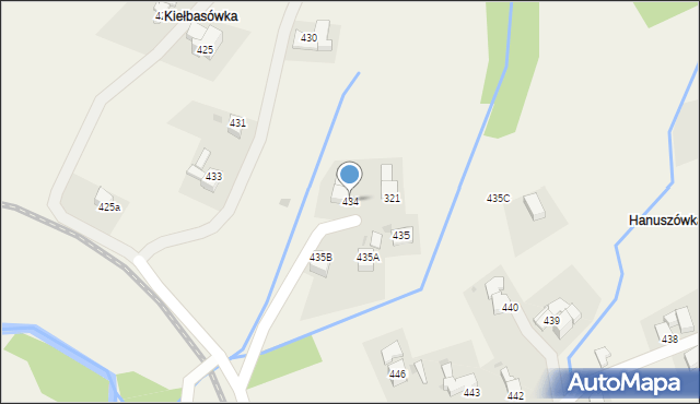 Skawa, Skawa, 434, mapa Skawa