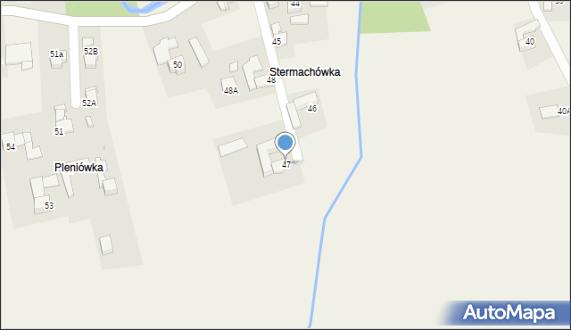 Skawa, Skawa, 47, mapa Skawa