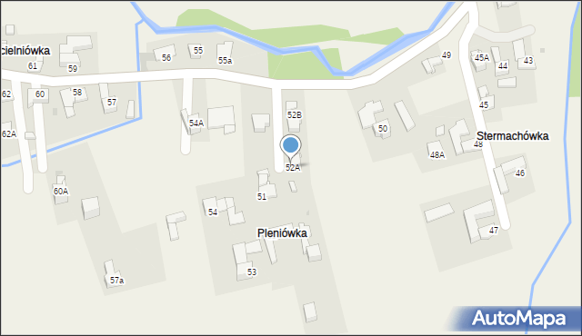 Skawa, Skawa, 52A, mapa Skawa