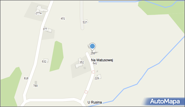 Skawica, Skawica, 209, mapa Skawica