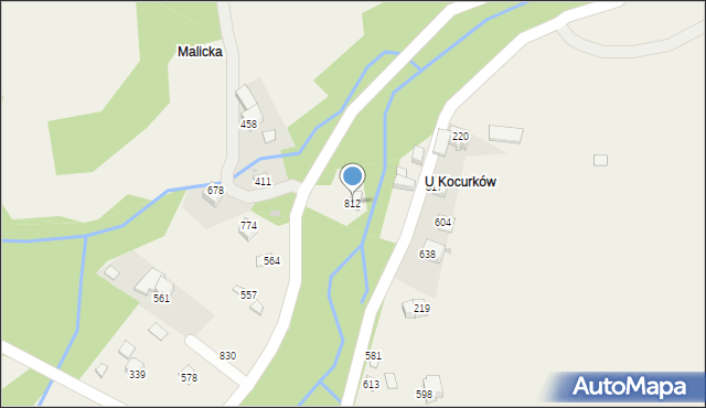 Skawica, Skawica, 217, mapa Skawica