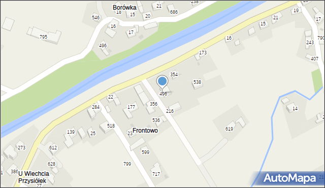 Skawica, Skawica, 496, mapa Skawica