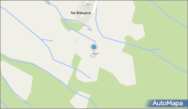 Skawica, Skawica, 772, mapa Skawica