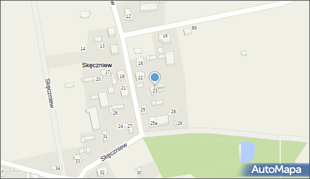 Skęczniew, Skęczniew, 23, mapa Skęczniew