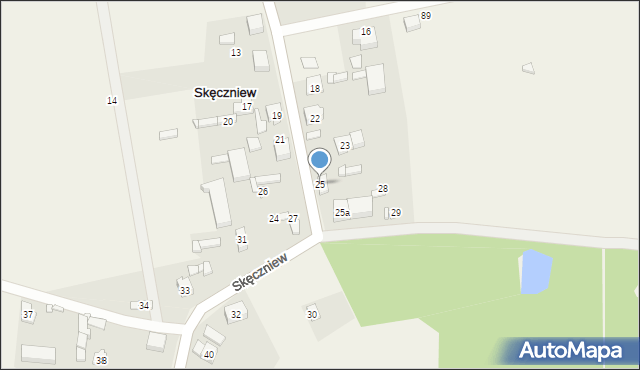 Skęczniew, Skęczniew, 25, mapa Skęczniew