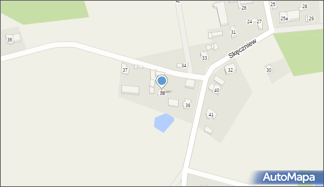Skęczniew, Skęczniew, 38, mapa Skęczniew