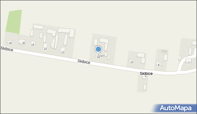 Skibice, Skibice, 12, mapa Skibice