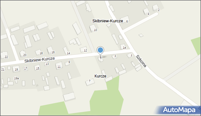 Skibniew-Kurcze, Skibniew-Kurcze, 5, mapa Skibniew-Kurcze