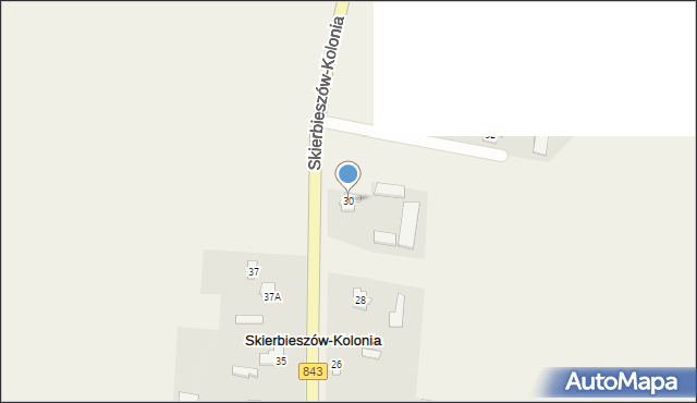 Skierbieszów-Kolonia, Skierbieszów-Kolonia, 30, mapa Skierbieszów-Kolonia
