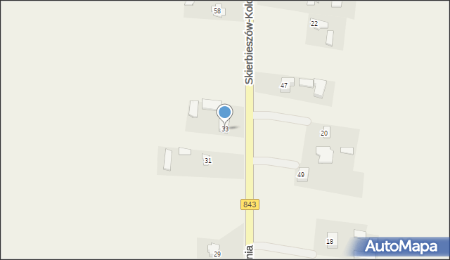 Skierbieszów-Kolonia, Skierbieszów-Kolonia, 33, mapa Skierbieszów-Kolonia