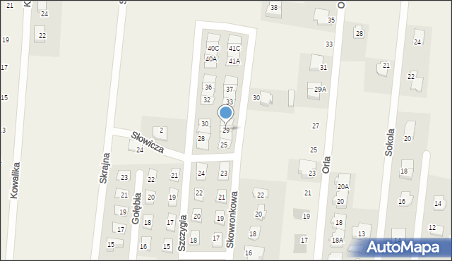 Skierdy, Skowronkowa, 29, mapa Skierdy