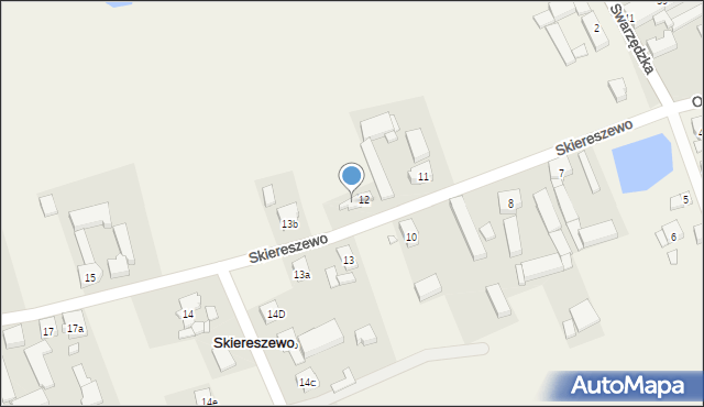 Skiereszewo, Skiereszewo, 12a, mapa Skiereszewo