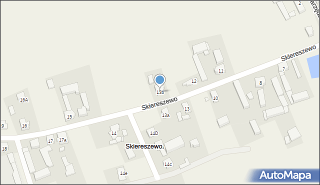 Skiereszewo, Skiereszewo, 13b, mapa Skiereszewo