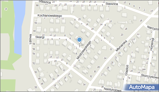 Skierniewice, Skargi Piotra, ks., 2, mapa Skierniewic