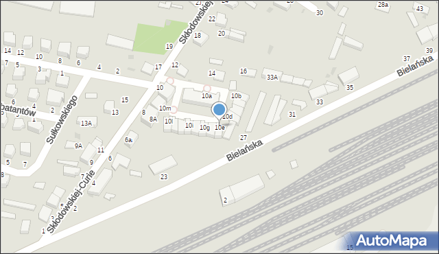 Skierniewice, Skłodowskiej-Curie Marii, 10e, mapa Skierniewic