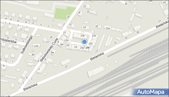 Skierniewice, Skłodowskiej-Curie Marii, 10f, mapa Skierniewic