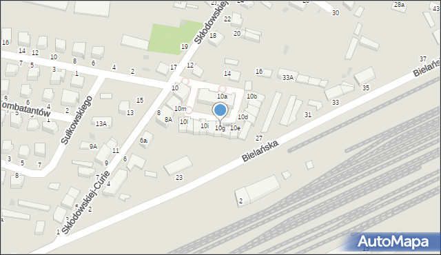 Skierniewice, Skłodowskiej-Curie Marii, 10g, mapa Skierniewic