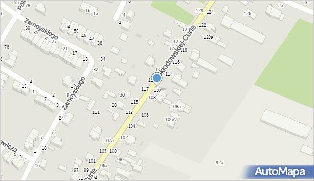 Skierniewice, Skłodowskiej-Curie Marii, 110, mapa Skierniewic