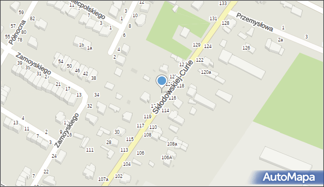 Skierniewice, Skłodowskiej-Curie Marii, 123, mapa Skierniewic
