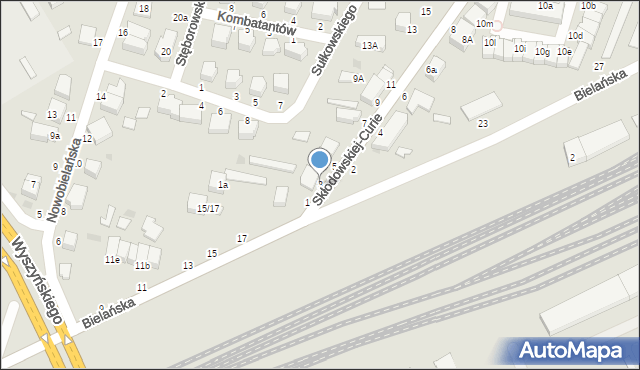 Skierniewice, Skłodowskiej-Curie Marii, 3, mapa Skierniewic