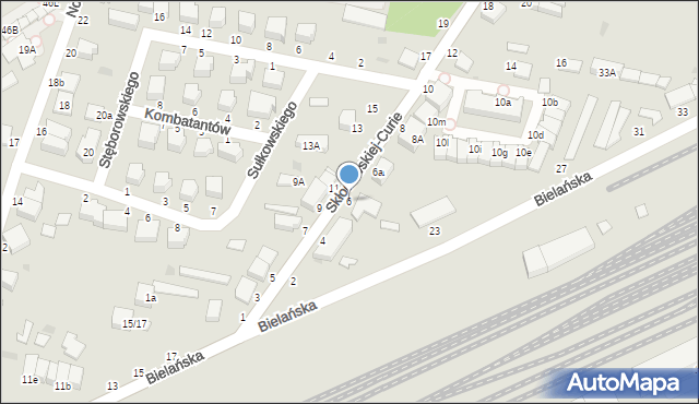 Skierniewice, Skłodowskiej-Curie Marii, 6, mapa Skierniewic