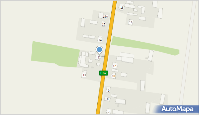 Skindzierz, Skindzierz, 11, mapa Skindzierz