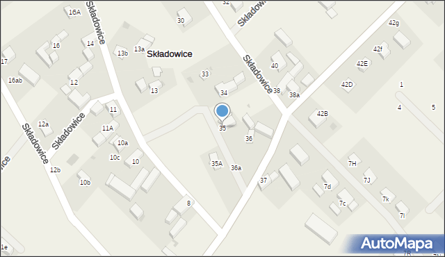 Składowice, Składowice, 35, mapa Składowice