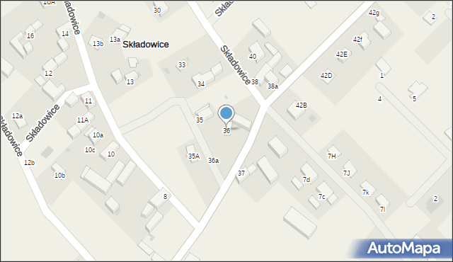 Składowice, Składowice, 36, mapa Składowice