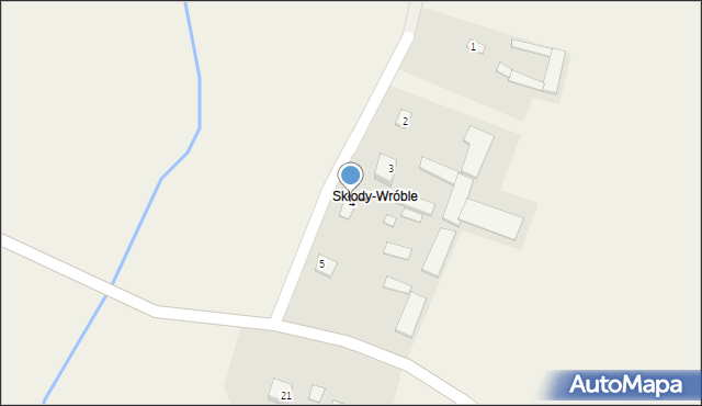 Skłody Borowe, Skłody Borowe, 4, mapa Skłody Borowe