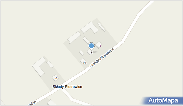 Skłody-Piotrowice, Skłody-Piotrowice, 5, mapa Skłody-Piotrowice