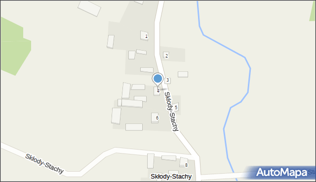 Skłody-Stachy, Skłody-Stachy, 4, mapa Skłody-Stachy