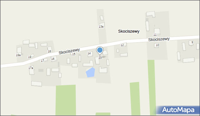 Skociszewy, Skociszewy, 13, mapa Skociszewy