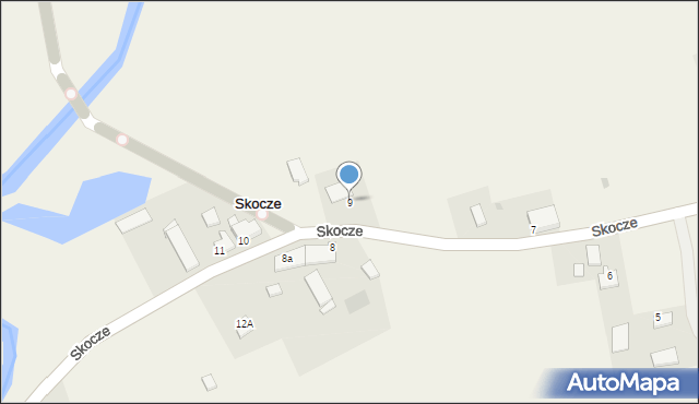 Skocze, Skocze, 9, mapa Skocze
