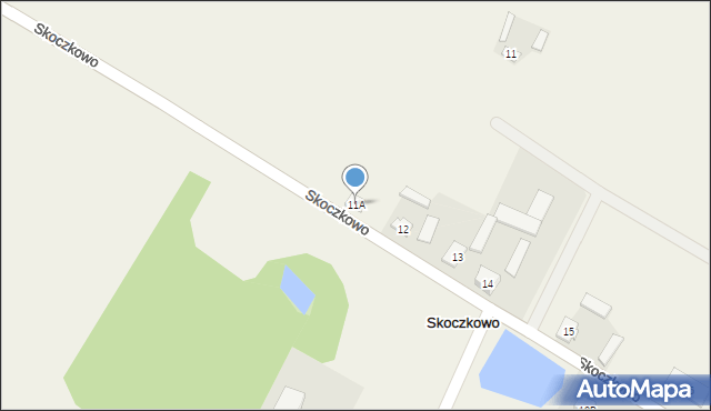 Skoczkowo, Skoczkowo, 11A, mapa Skoczkowo