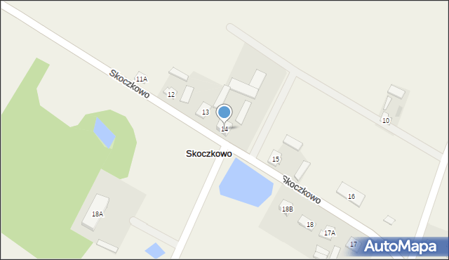 Skoczkowo, Skoczkowo, 14, mapa Skoczkowo