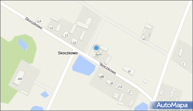 Skoczkowo, Skoczkowo, 15, mapa Skoczkowo