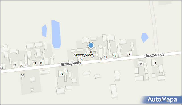 Skoczykłody, Skoczykłody, 36, mapa Skoczykłody