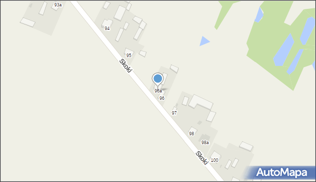 Skoki, Skoki, 96a, mapa Skoki