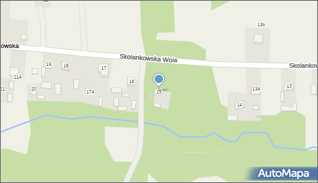 Skolankowska Wola, Skolankowska Wola, 15, mapa Skolankowska Wola