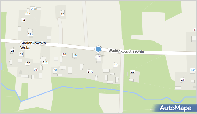 Skolankowska Wola, Skolankowska Wola, 17, mapa Skolankowska Wola