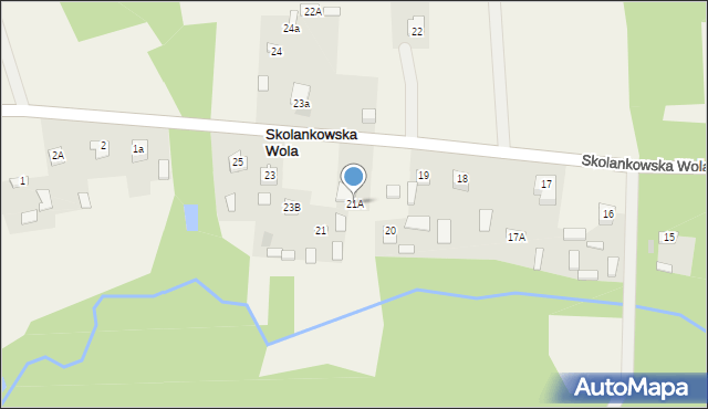 Skolankowska Wola, Skolankowska Wola, 21A, mapa Skolankowska Wola