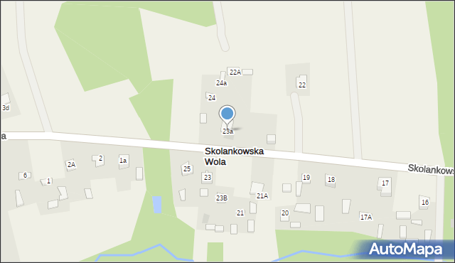 Skolankowska Wola, Skolankowska Wola, 23a, mapa Skolankowska Wola