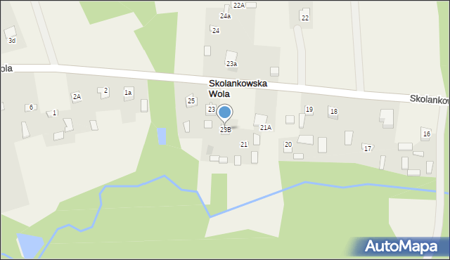 Skolankowska Wola, Skolankowska Wola, 23B, mapa Skolankowska Wola