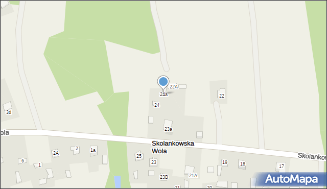 Skolankowska Wola, Skolankowska Wola, 24a, mapa Skolankowska Wola