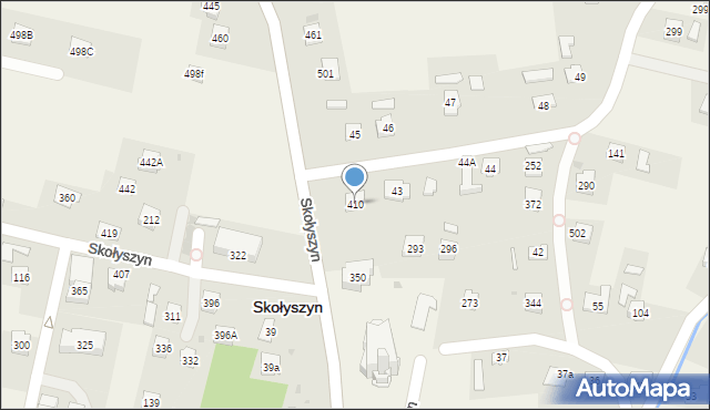 Skołyszyn, Skołyszyn, 410, mapa Skołyszyn