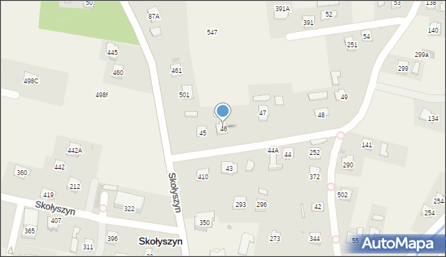 Skołyszyn, Skołyszyn, 46, mapa Skołyszyn