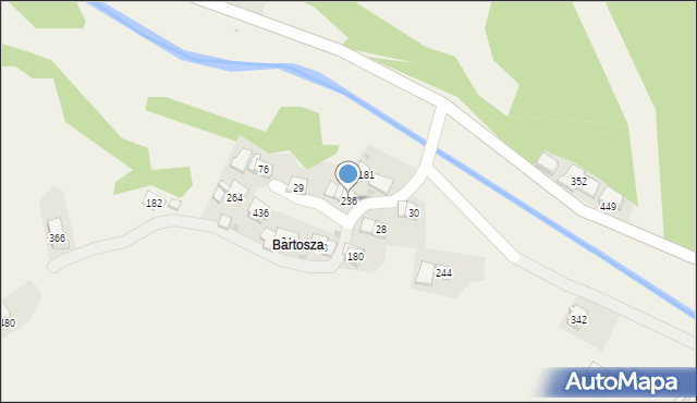 Skomielna Czarna, Skomielna Czarna, 236, mapa Skomielna Czarna