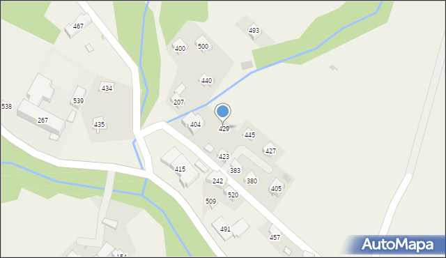 Skomielna Czarna, Skomielna Czarna, 429, mapa Skomielna Czarna