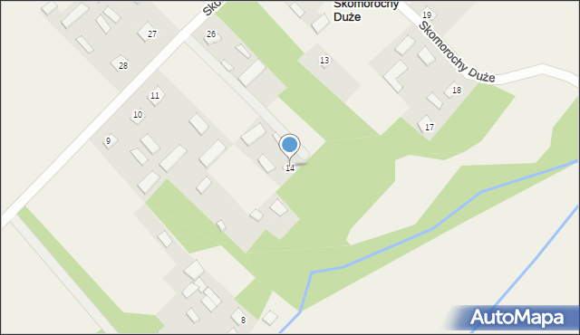 Skomorochy Duże, Skomorochy Duże, 14, mapa Skomorochy Duże