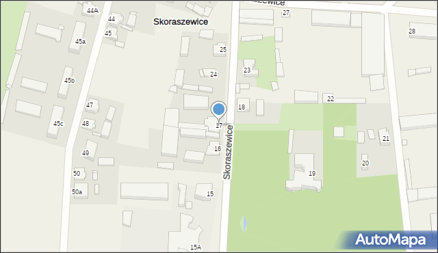 Skoraszewice, Skoraszewice, 17, mapa Skoraszewice